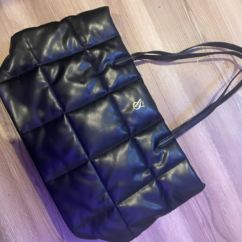 Victoria’s Secret faux leather quilted tote